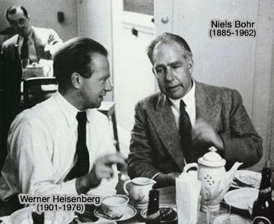 >Werner Heisenberg et Niels Bohr