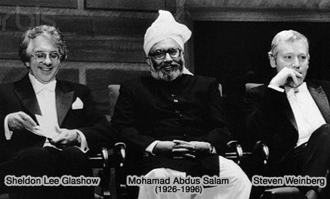 Sheldon Lee Glashow, Mohammad Abdus Salam et Steven Weinberg